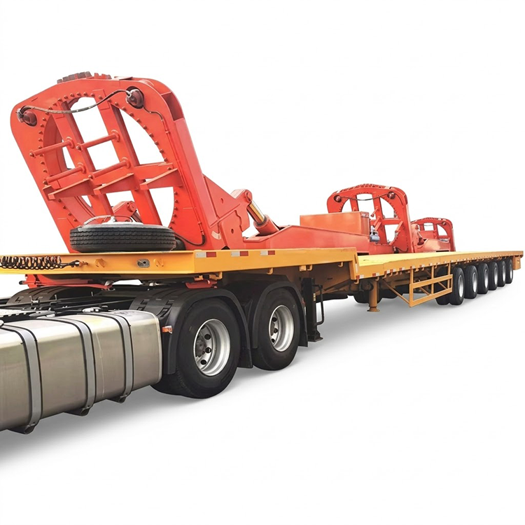 รถพ่วงกึ่งพ่วงแบบ Flatbed Wind Blade แบบขยายได้